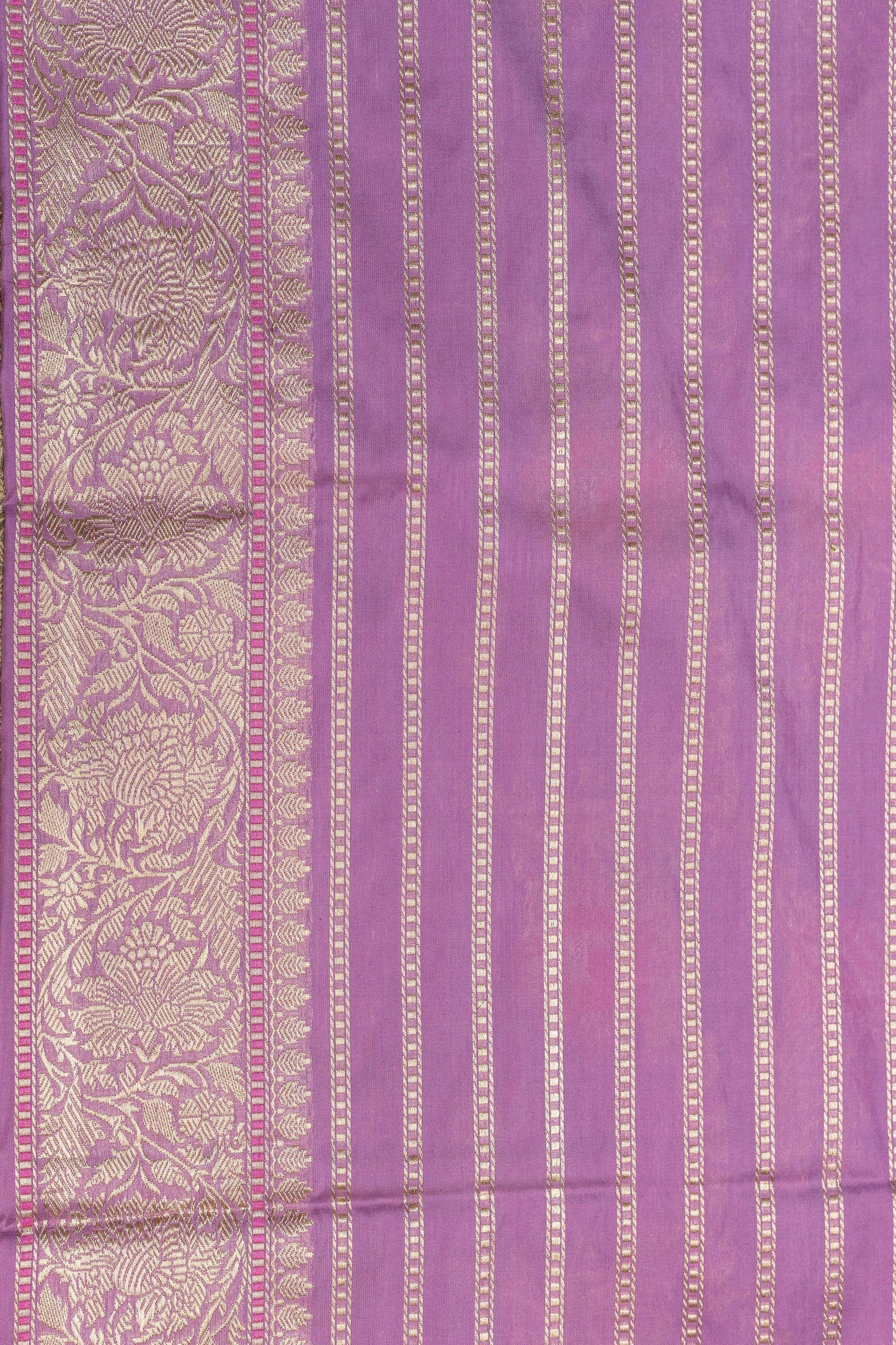 Light Pink Handwoven Kadwa Katan Pure Silk Saree