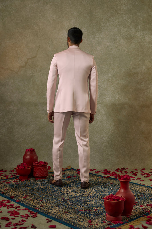 Ivory pink Imported Japanese Jodhpuri Set