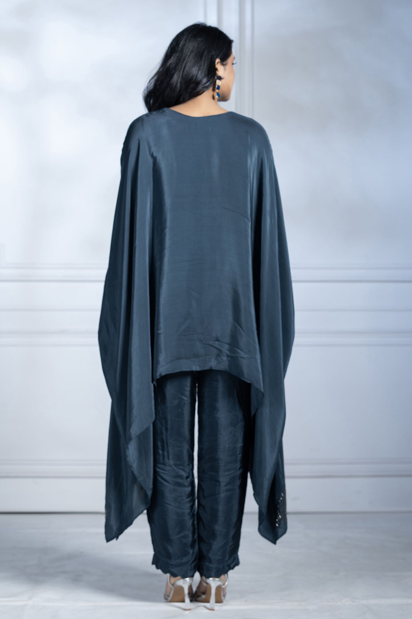 Berry Blue Mid Kaftaan Dress