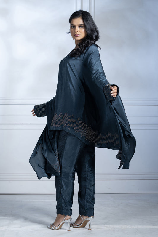 Berry Blue Mid Kaftaan Dress