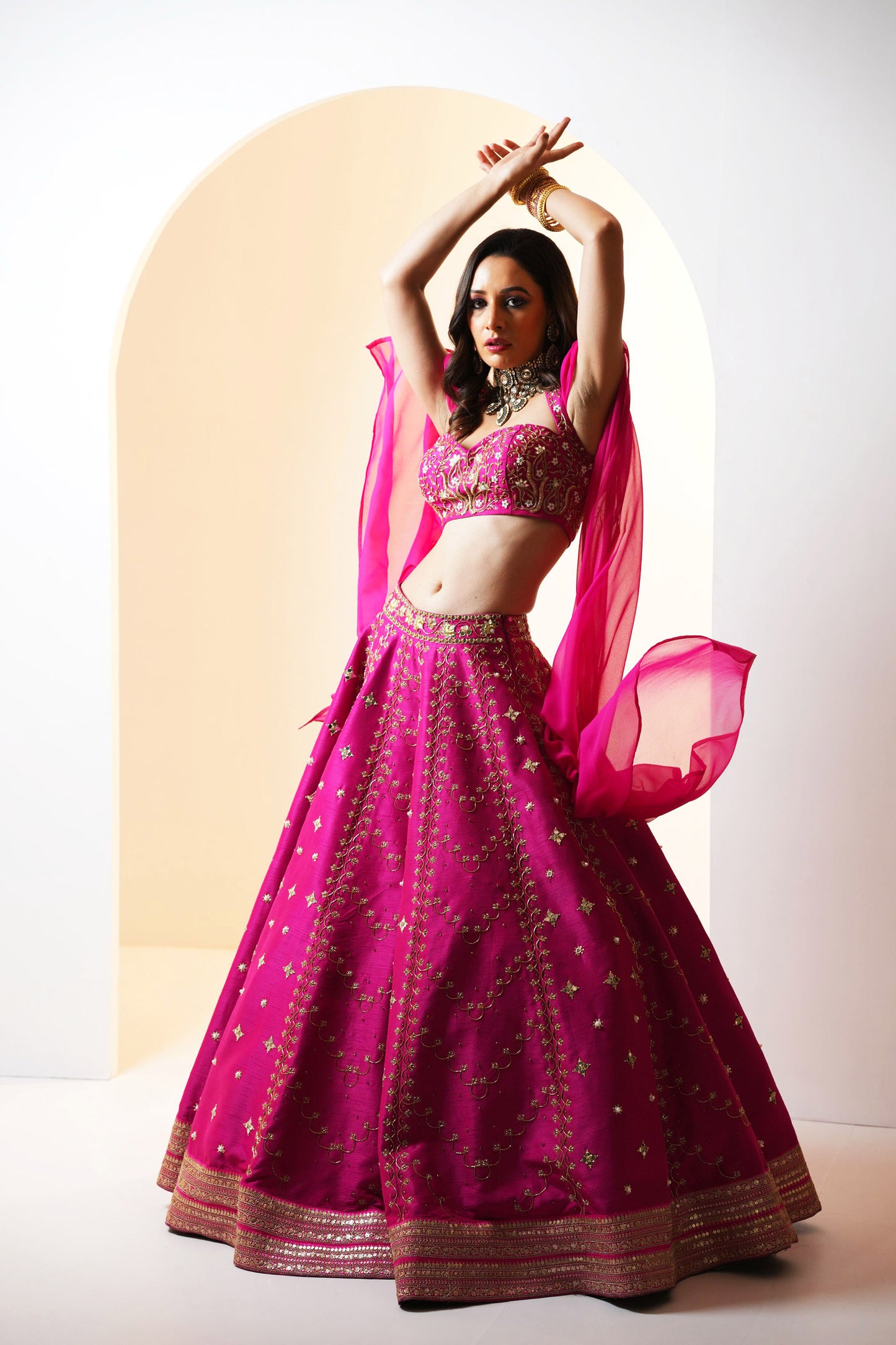 Pink Raniya lehenga set