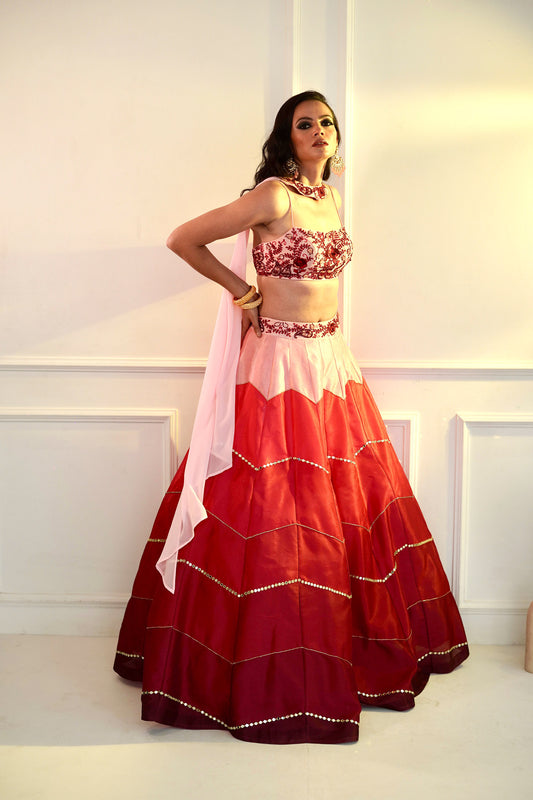 Pink Celeste lehenga set