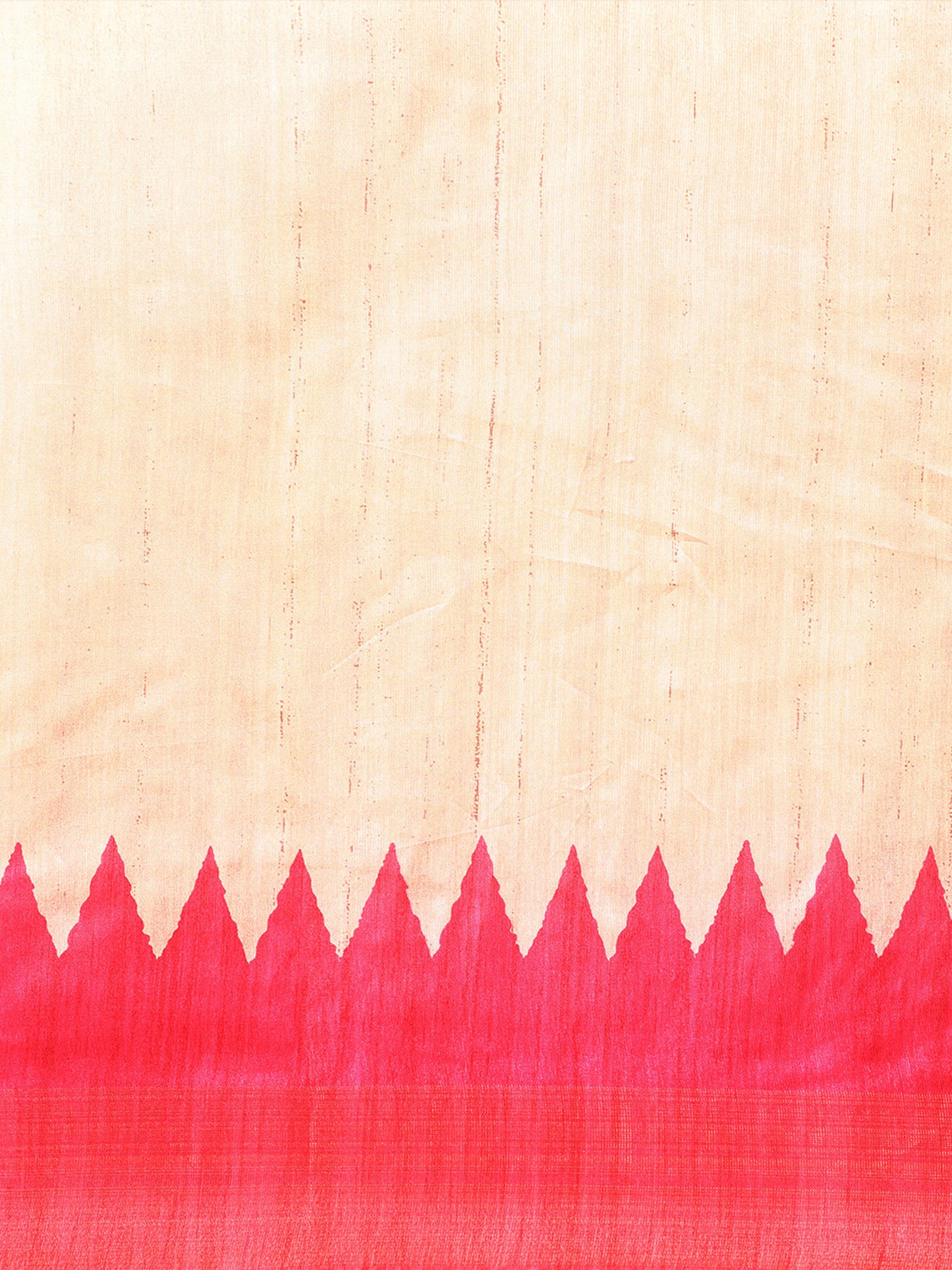 Rama Tussar Silk saree with Temple Border