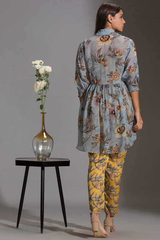 Anthia Floral Printed Jumpsuit With Jacket