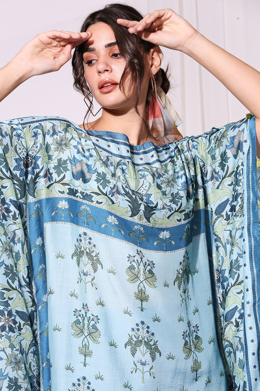 Pastel Floral Kaftaan Set