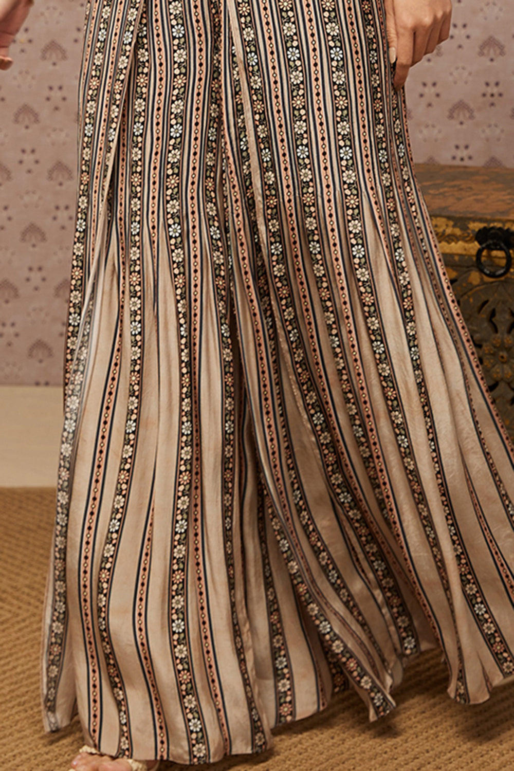 Sarouk Printed Jumpsuit With Jacket