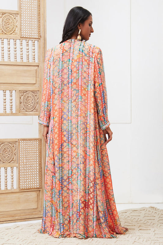 Zaynab Embroidered Co-Ord Set With Jacket