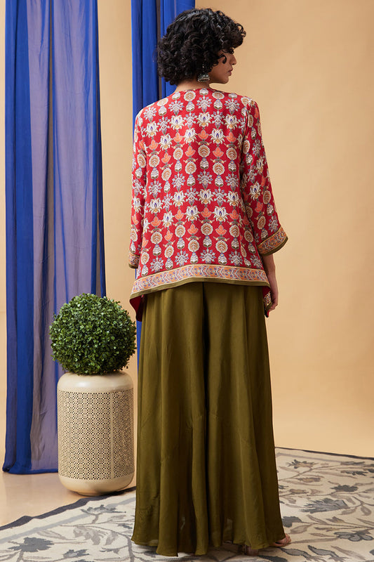 Tabriz Embroidered Palazzo Set