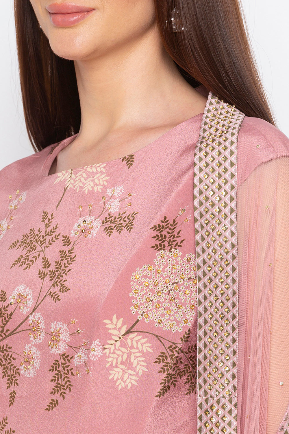 Windance Printed Dress With Cape