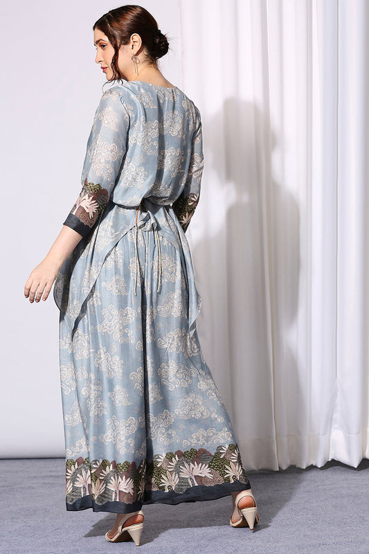 Conversational Printed Asymmetrical Co-Ord Set