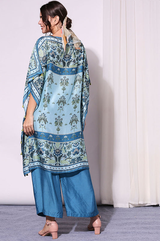 Pastel Floral Kaftaan Set