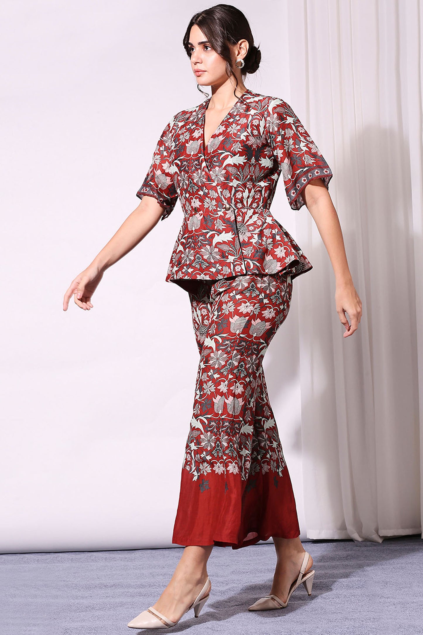 Night Floral Printed Co-Ord Set