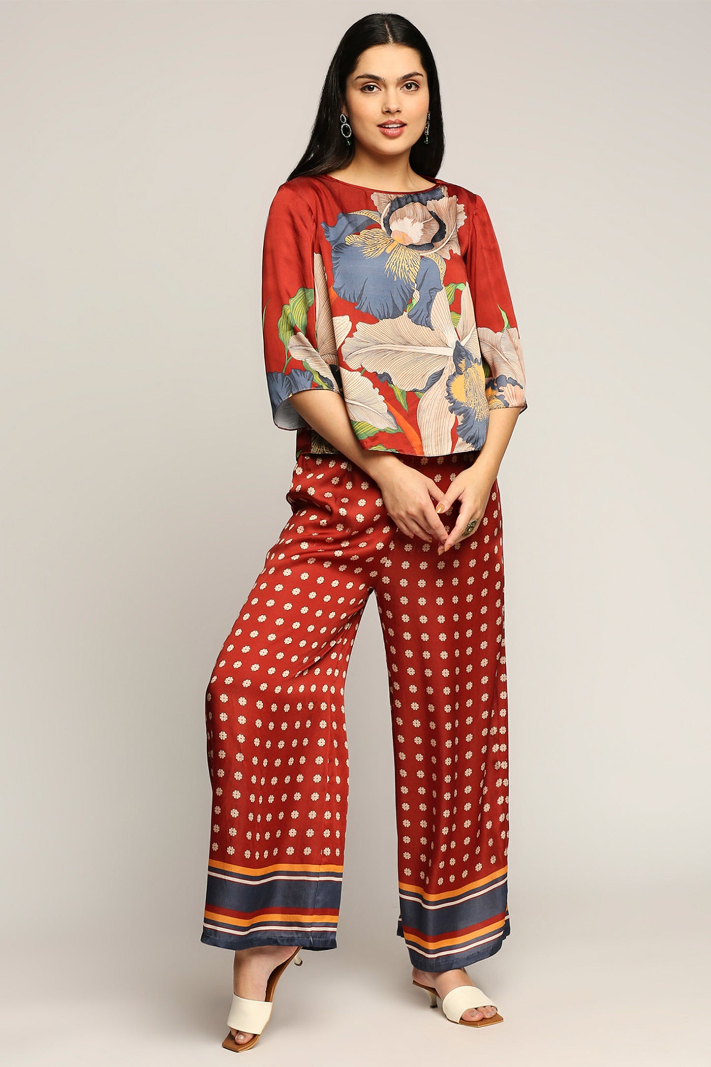 Orchid bloom printed co-ord set