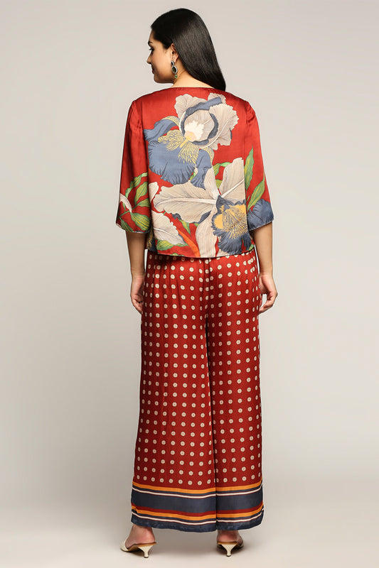 Orchid bloom printed co-ord set