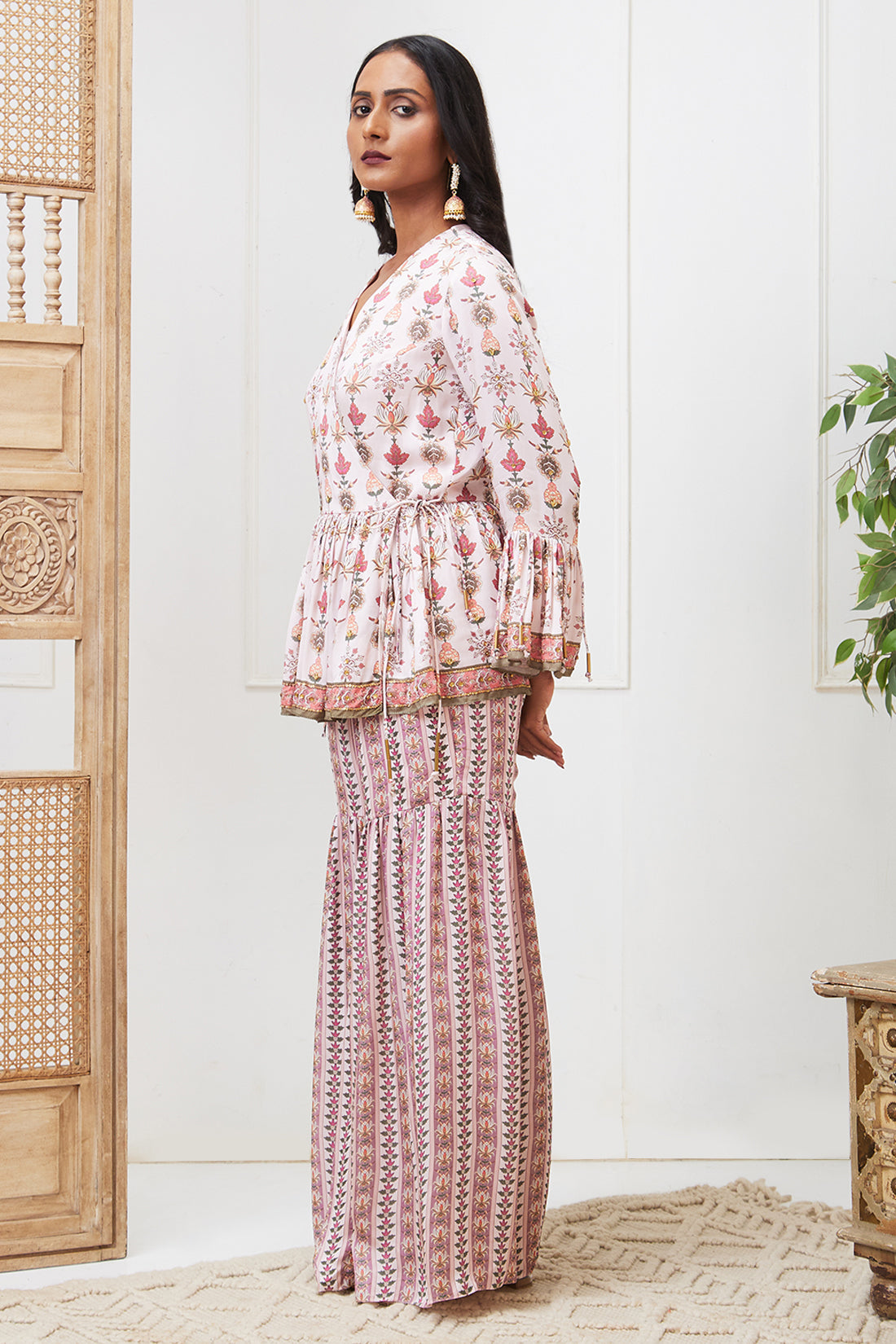 Tabriz Embroidered Sharara Set