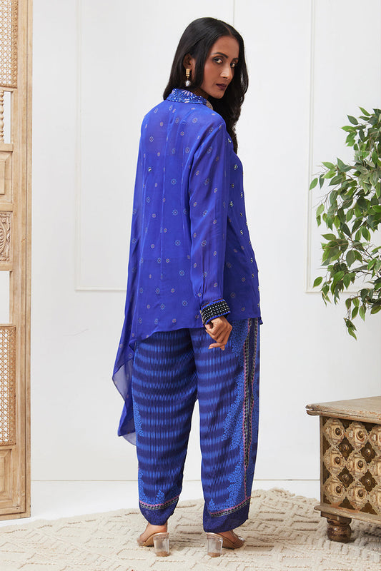 Zaynab Embroidered Asymmetric Co-Ord Set