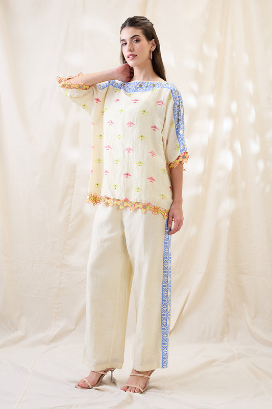 Kitchra Appliqued Kimono co-ord set