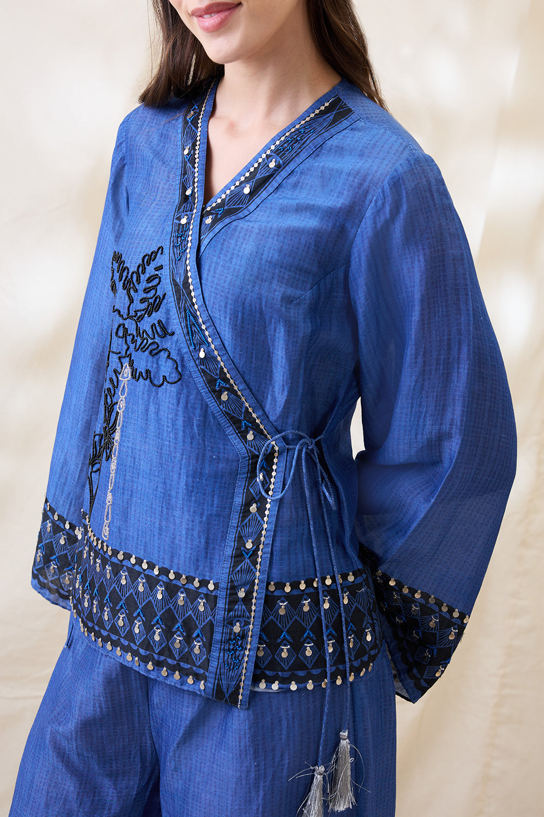 Noorani embellished angarkha set