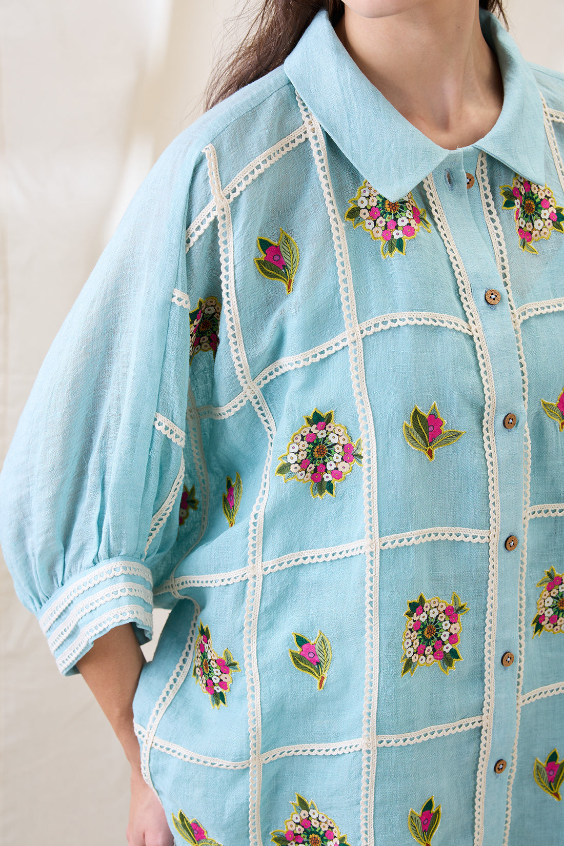 Gulzaar appliqued co-ord set