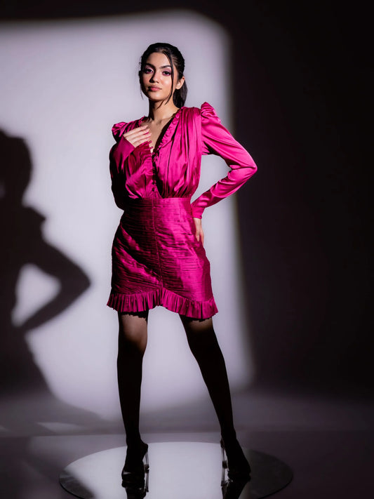 MAGNETIC MAGENTA DRESS