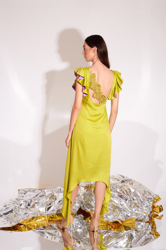 SLIME Chartreuse Dress