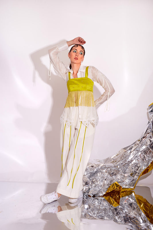 ESME set White Shirt pant