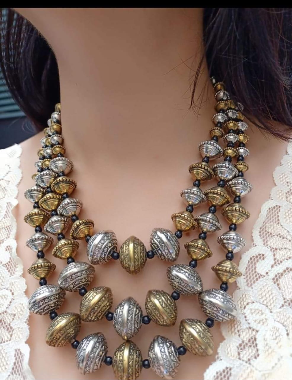 Three Line Statement Neckpiece