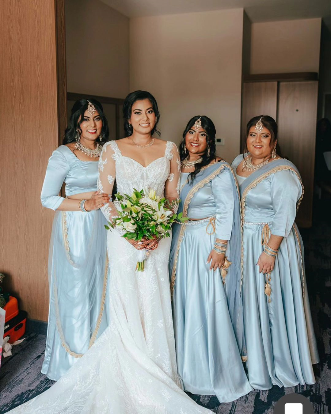 Blue Bridesmaid Gang