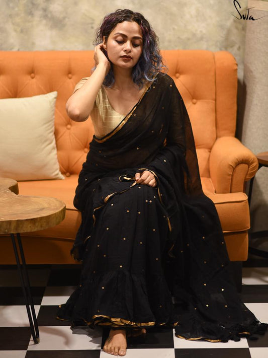 Gilted Black Swirls - Suta Bombay