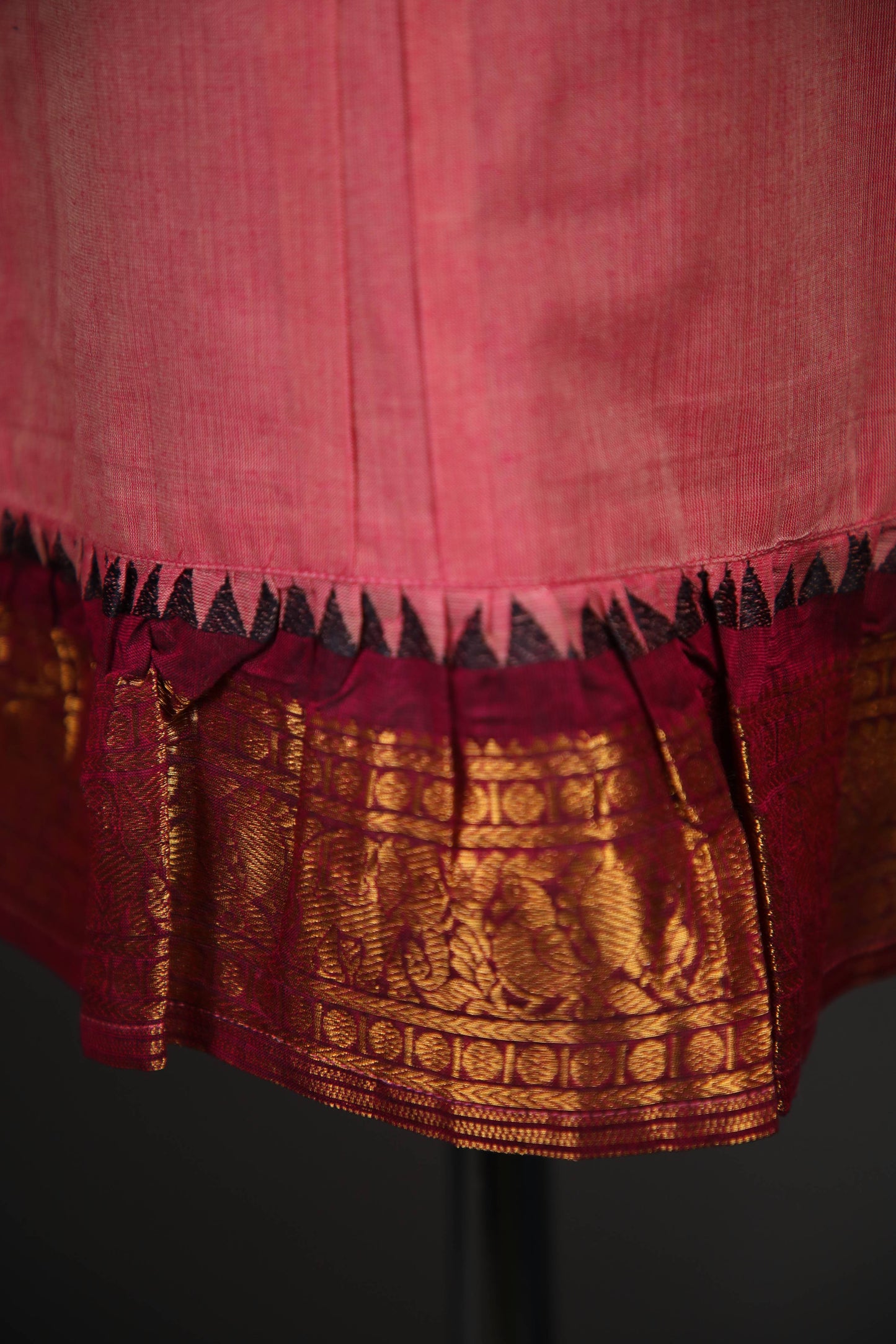 Swara - Tie up Dress in Kanchi Cotton in Onion Pink