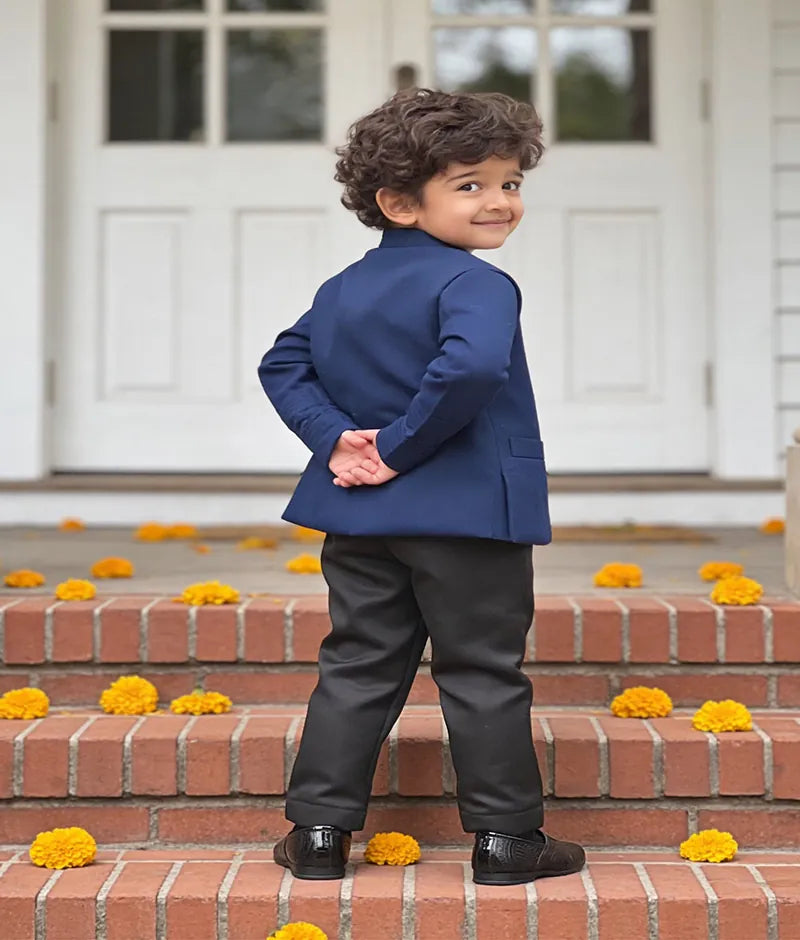 Luxe Blue Bandgala with Pant for Boys