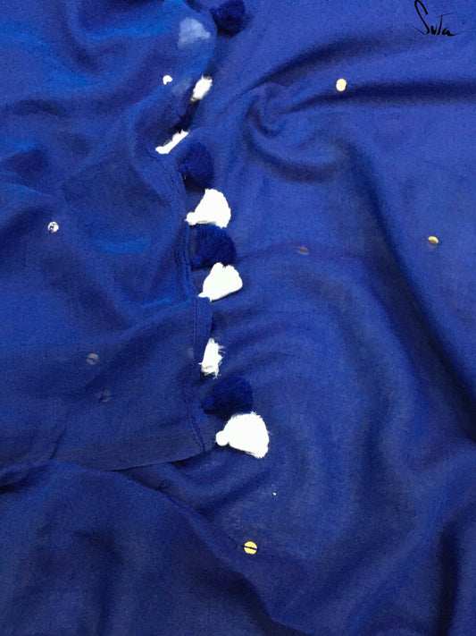 Midnight blue chumki - Suta Bombay