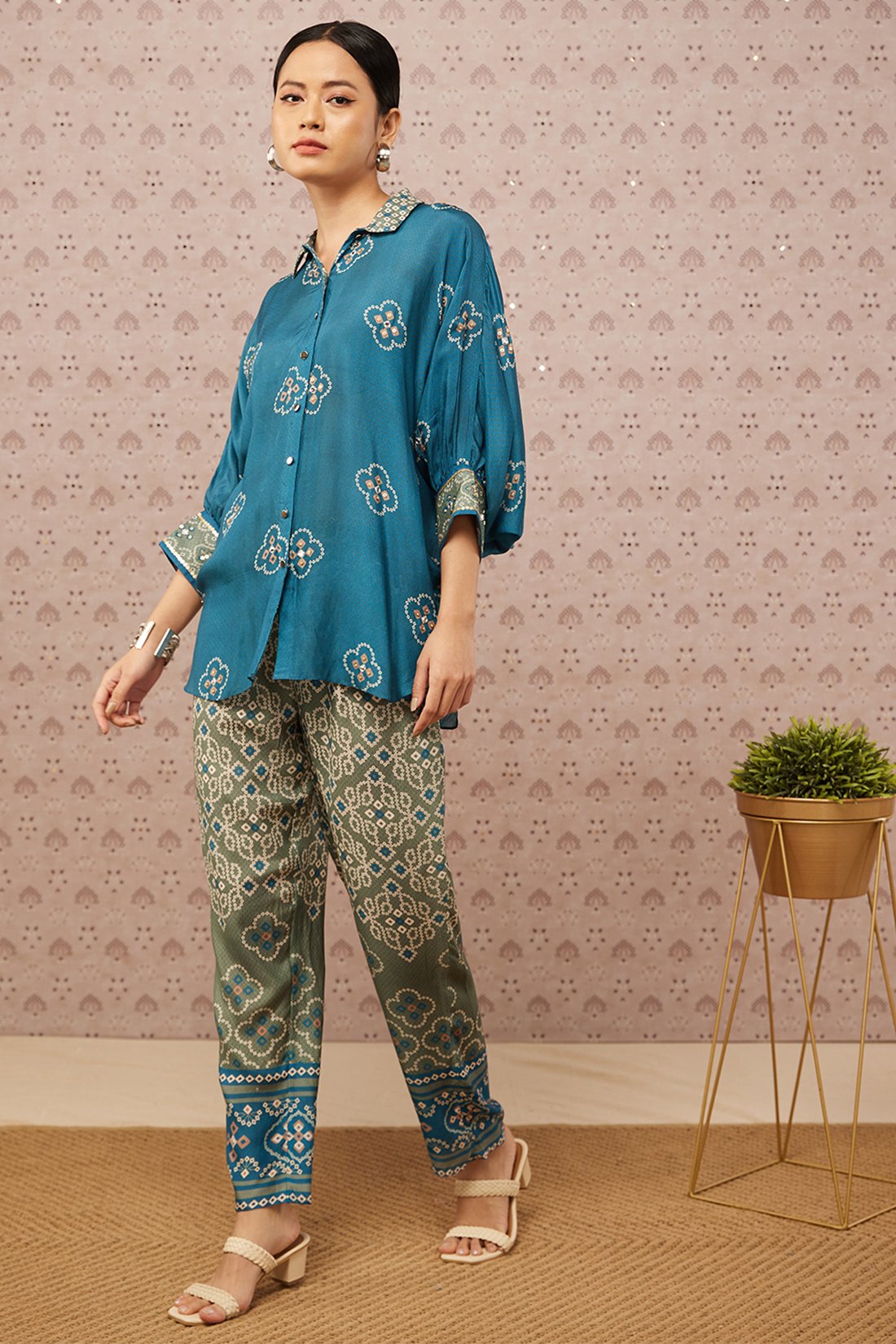 Bandhej Printed Co-Ord Set