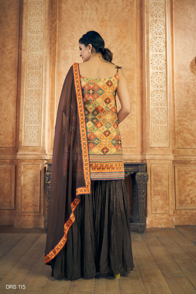 Innovative Resham Multi Color Designer Suit
