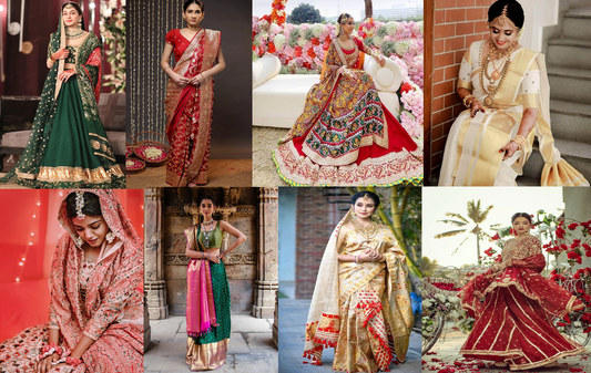  Indian Bridal Wear from Different Regions