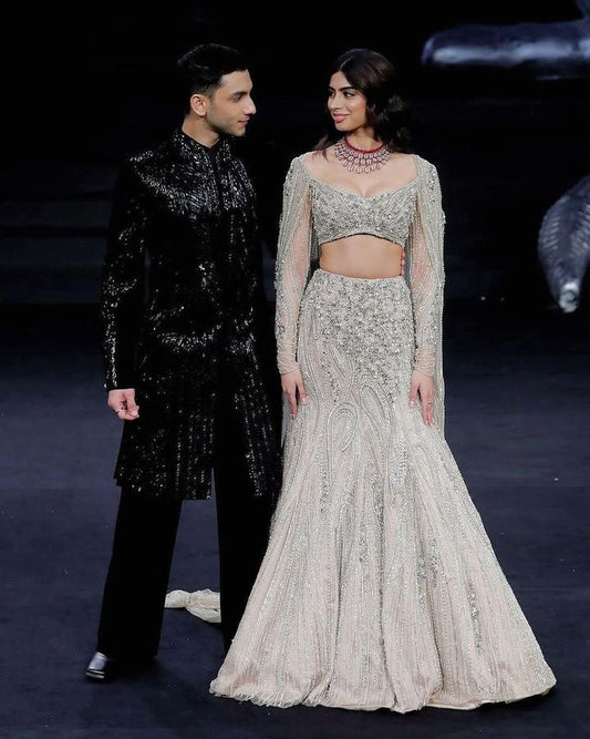 Khushi Kapoor and Vedang Raina made their relationship official, dazzling as they walked the ramp together