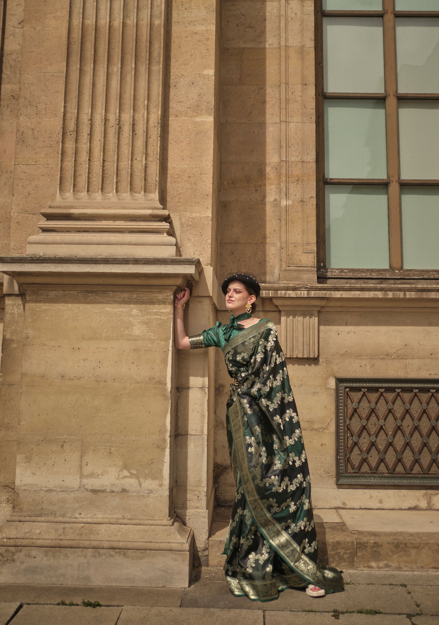 Green Kiki Rangkat Handloom Silk Saree