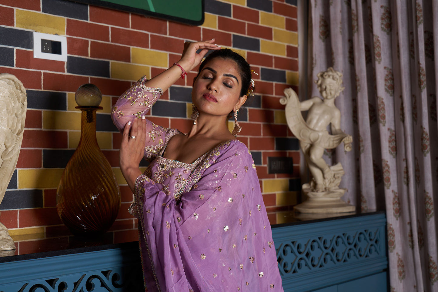 Dusty Purple Eid Lehenga