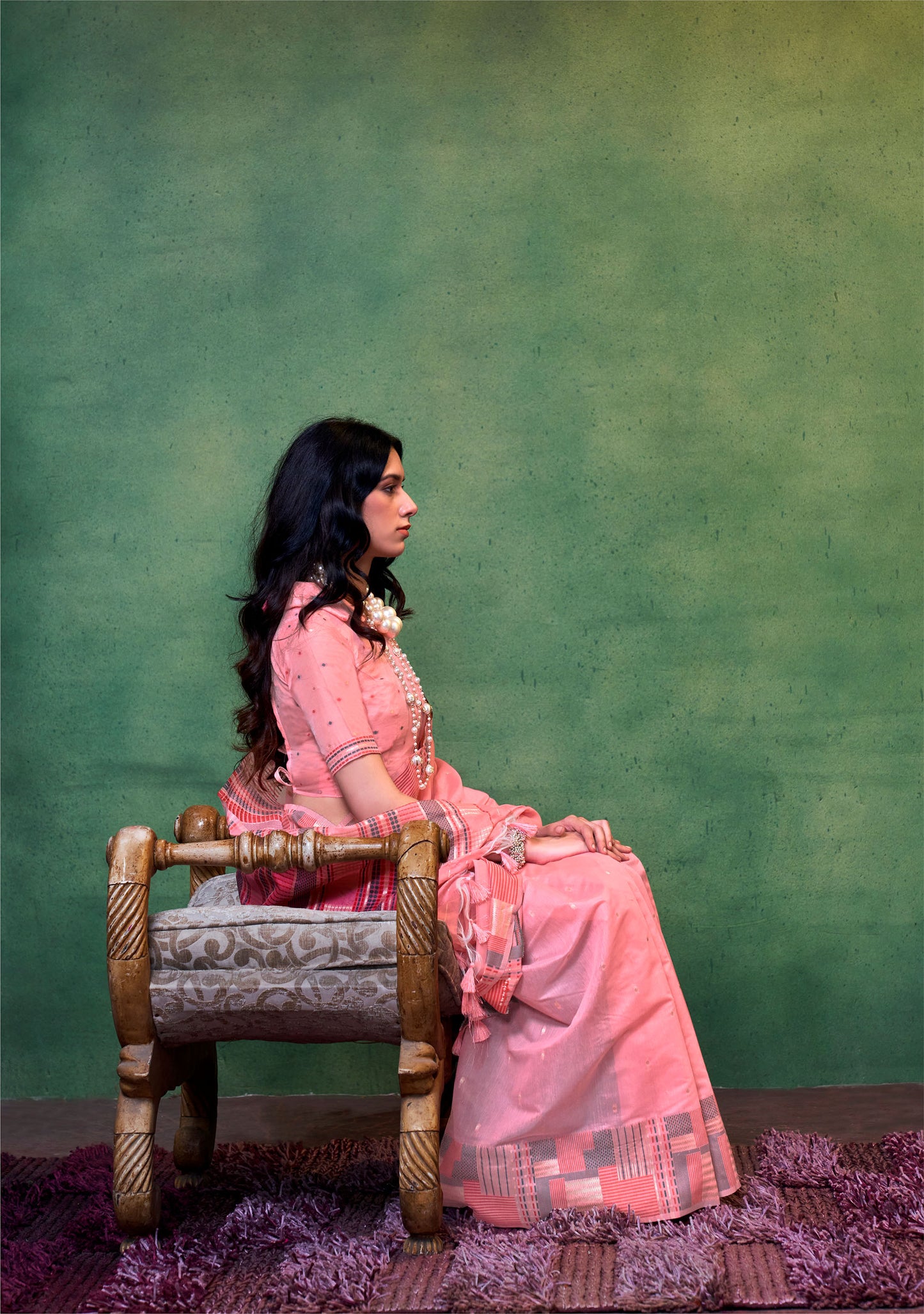 Pink Khwaaish Spun Handloom Silk Saree