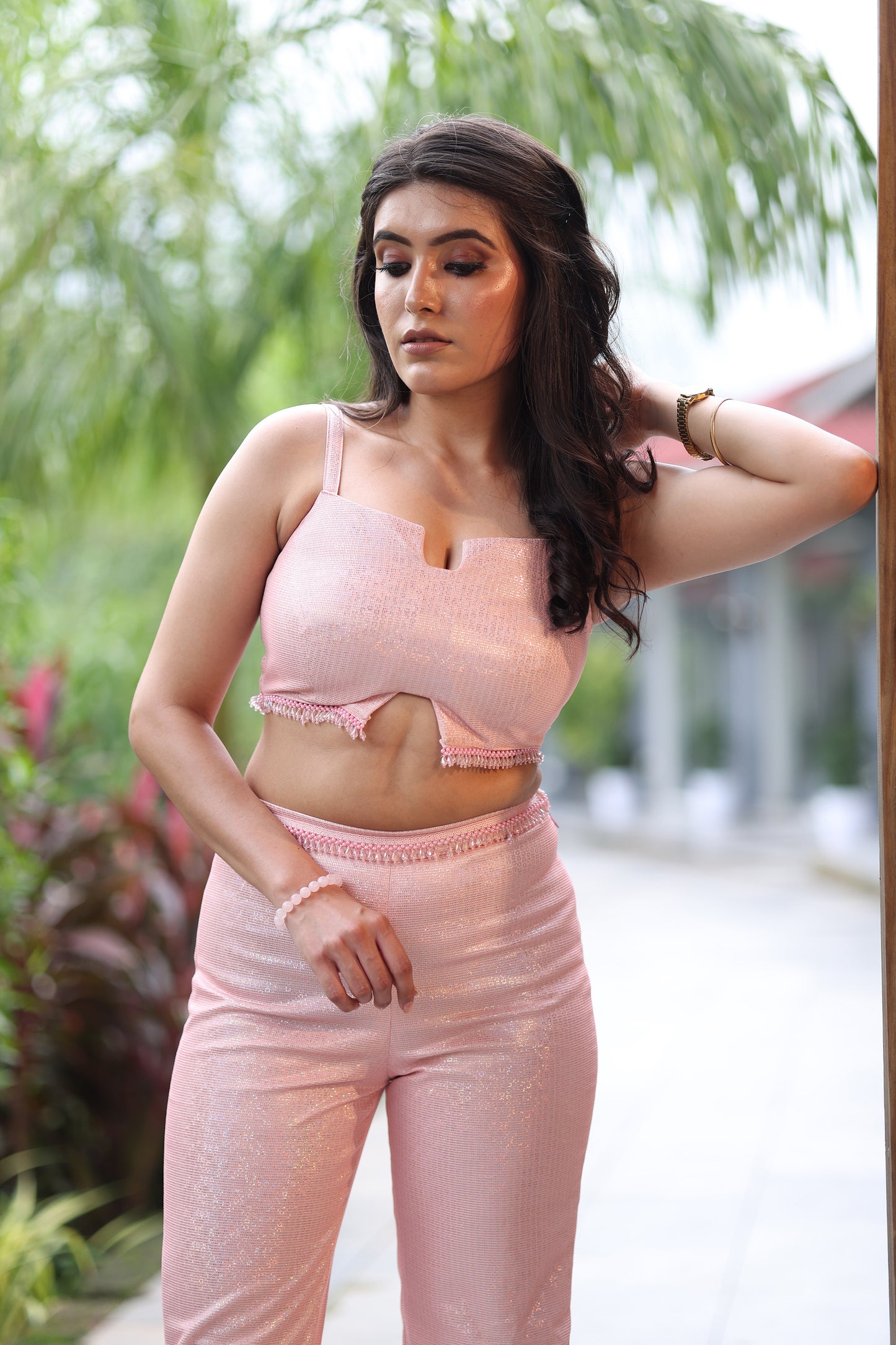 Cotton Candy Crop Top & Bell Bottom