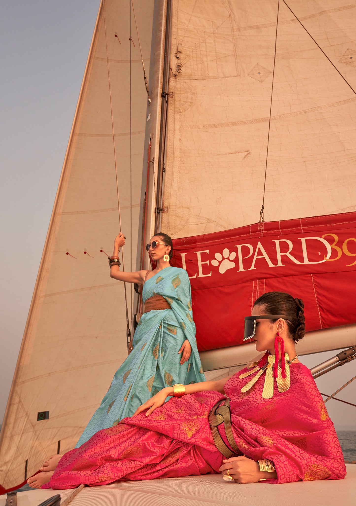 Pink Kokoro Satin Two tone handloom weaving saree