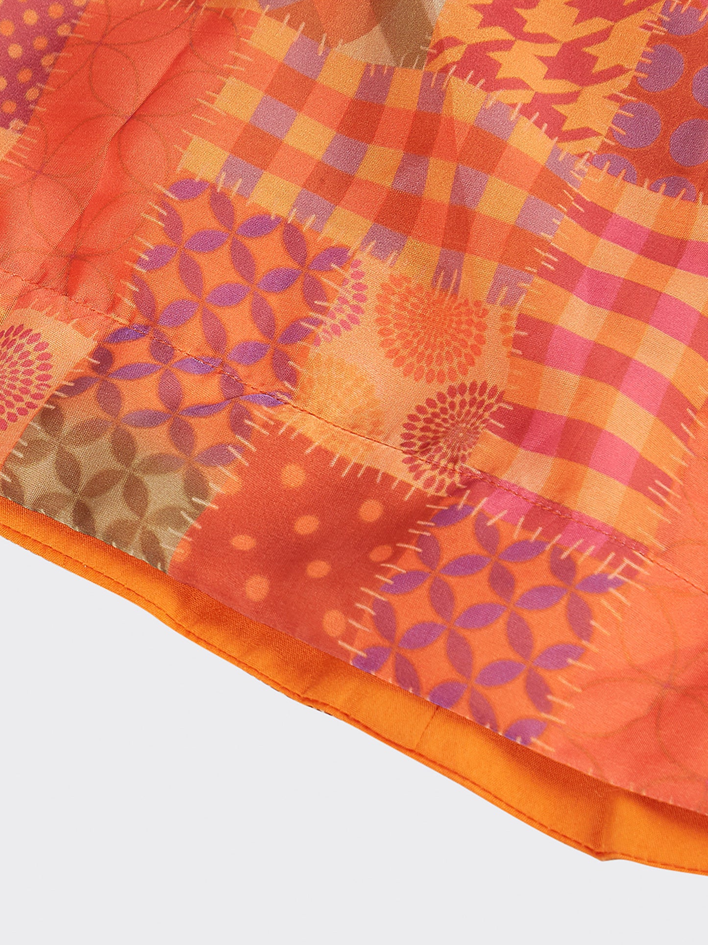 Orange colour Organza Treditional design digital print Lehenga