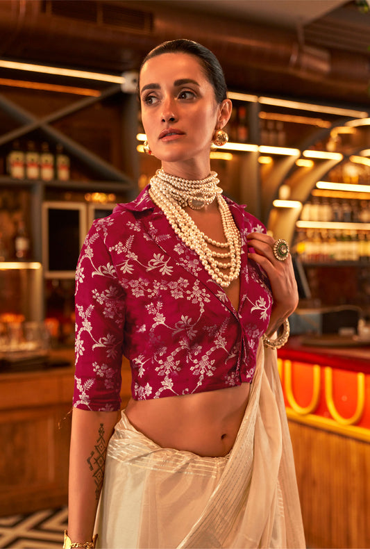 Beige Konditori Pure Viscose Handloom Saree