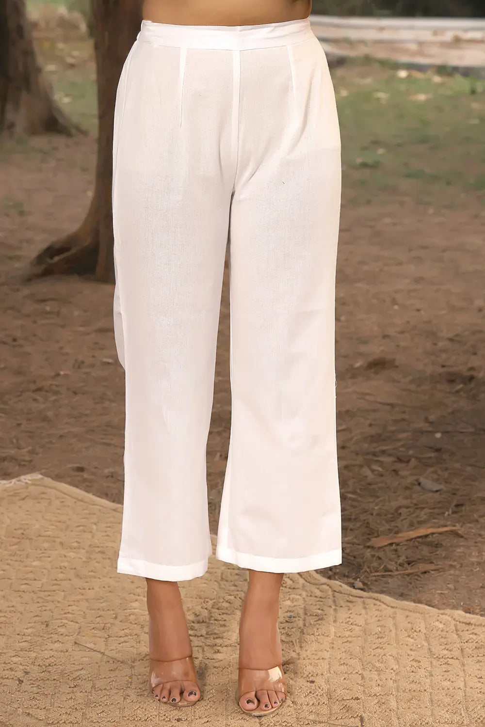 Navy Blue Pure Cotton Kurta With Stripes Pant Set