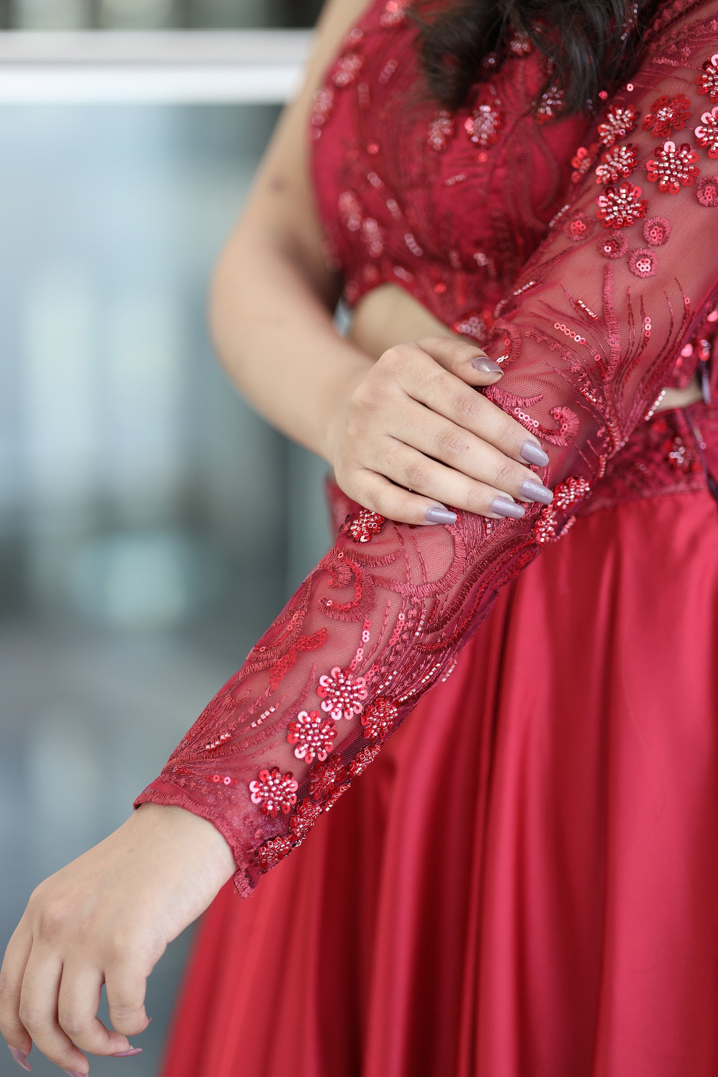 Reverie Red Lehenga & Blouse Set