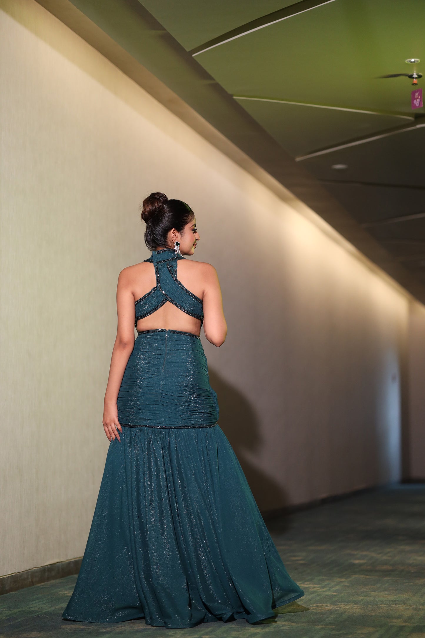 Emerald Enchant Green gown