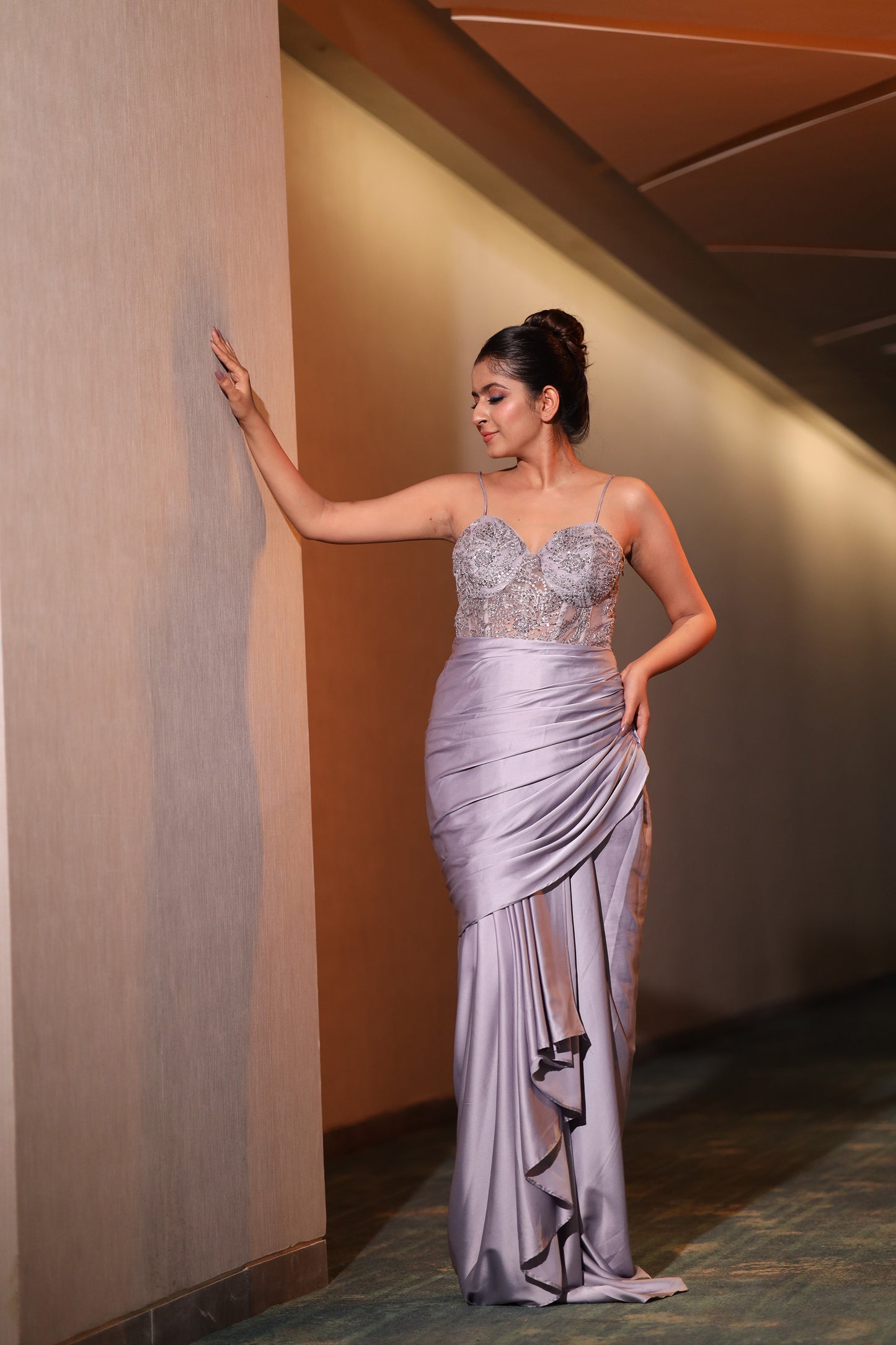 Lavender Haze Corset Gown