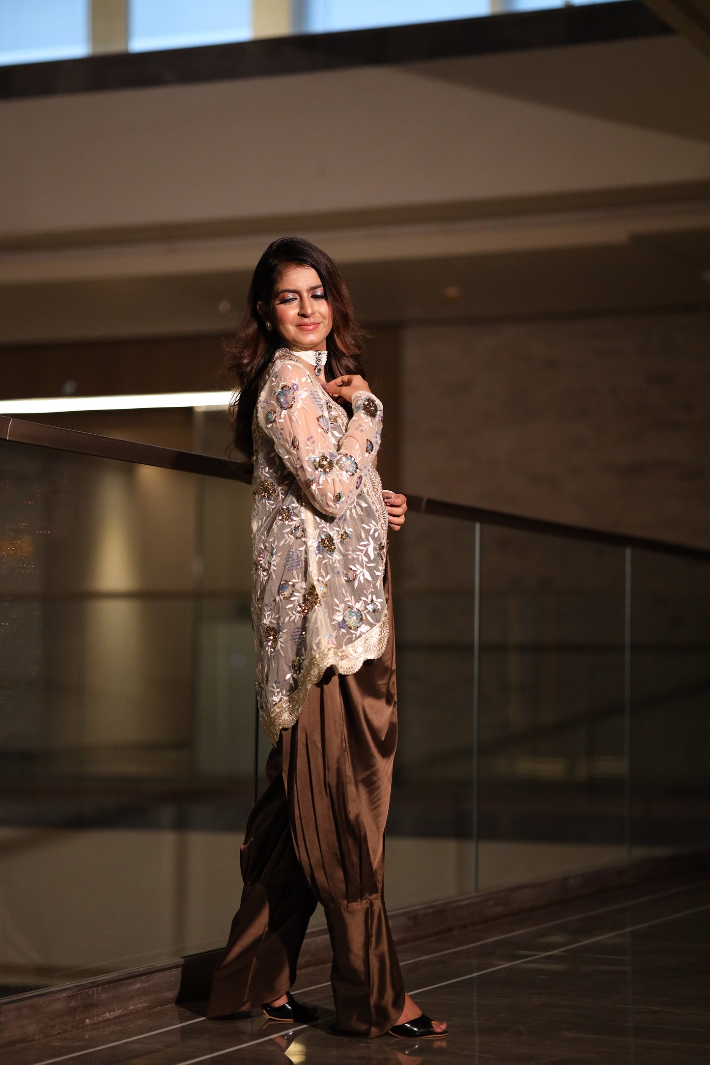 Cappuccino Charm jumpsuit with jacket