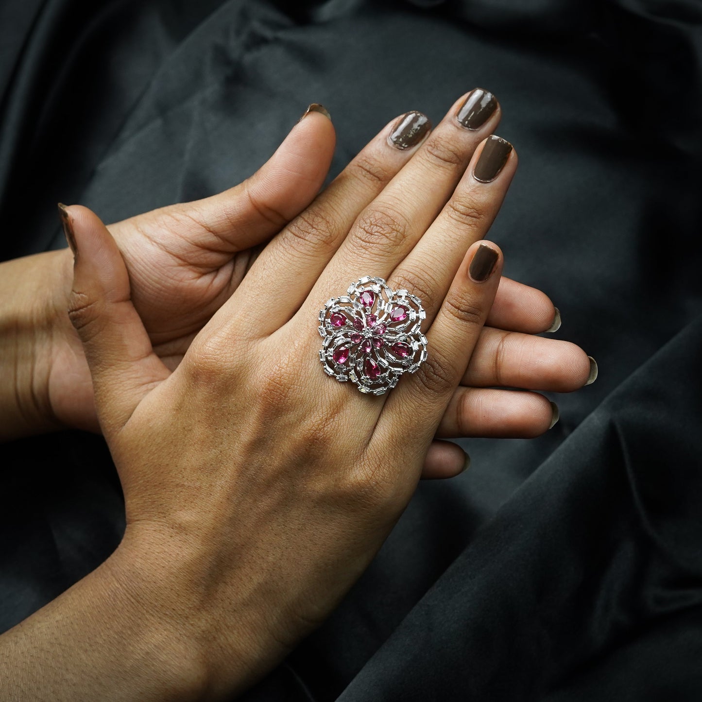 Meher Floral Diamond Ring