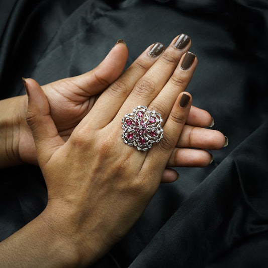 Meher Floral Diamond Ring